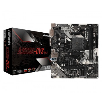 Материнская плата ASRock AMD A320 SAM4 MATX A320M-DVS R4.0