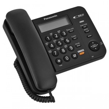 Телефон Panasonic KX-TS2358RUB (черный) {АОН,Caller ID,ЖКД,блокировка набора,выключение микрофона,кн