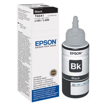 Картридж струйный Epson C13T66414A черный для Epson L100 (4000стр.)