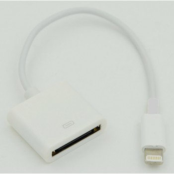Кабель питания 8pin/30pin(f) (0.2м) Apple Lightning Iphone5/Ipad4/MiniIpad