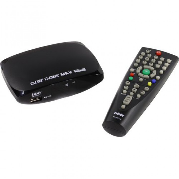 Цифровой телевизионный DVB-T2 ресивер BBK SMP002HDT2 черный