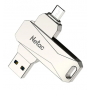 Флеш Диск Netac U381 16Gb <NT03U381B-016G-30PN>, USB3.0+microUSB, металлическая
