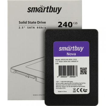 Накопитель Smartbuy SSD 240Gb Nova SBSSD240-NOV-25S3 {SATA3.0, 7mm}
