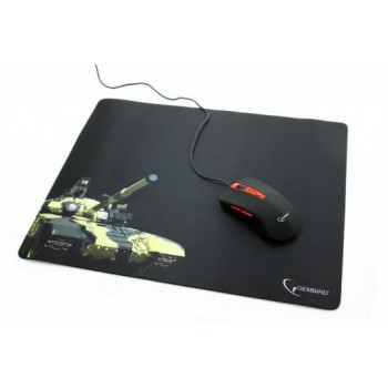 Коврик Gembird MP-GAME10, рисунок- "танк", Коврик игровой для мыши, размеры 250*200*3мм