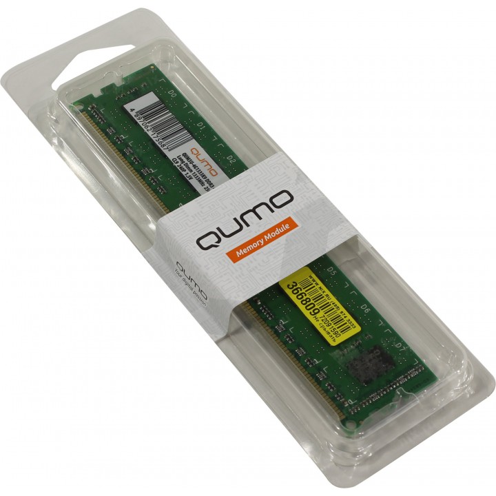 Память DDR3 QUMO 4GB (PC3-10600) 1333MHz QUM3U-4G1333C9/QUM3U-4G1333K9