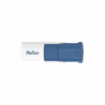 Флеш Диск Netac U182 Blue 64Gb <NT03U182N-064G-30BL>, USB3.0, сдвижной корпус, пластиковая бело-синя