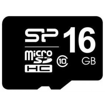 Флеш Карта MicroSD 16GB Silicon Power Class10 (SP016GBSTH010V10)
