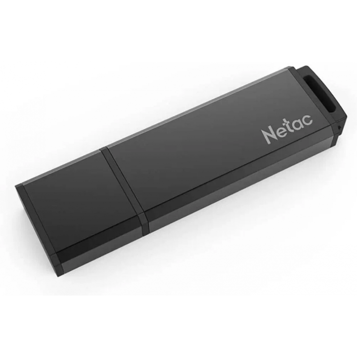 Флеш Диск Netac U351 256Gb <NT03U351N-256G-30BK>, USB3.0, с колпачком, металлическая чёрная