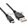 Кабель USB 2.0 A-->mini-B 5P (3,0м) чёрный, Telecom <TC6911BK-3.0M>