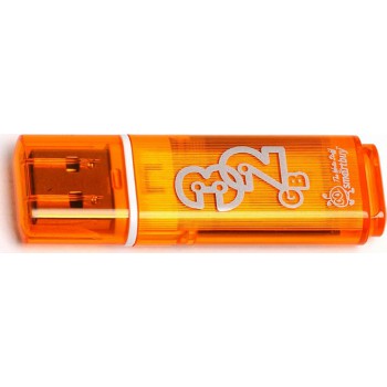 Внешний накопитель 32Gb USB Drive USB 2.0 Smartbuy Glossy series Orange (SB32GBGS-Or)