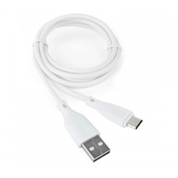 Кабель USB 2.0 Cablexpert CCB-mUSB2-AMBMO2-1MW, AM/microB, издание Classic 0.2, длина 1м, белый, бли