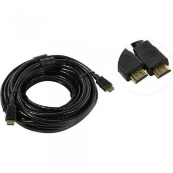 Кабель HDMI ExeGate EX-CC-HDMI2-15.0 (19M/19M, v2.0, 15м, 4K UHD, Ethernet, позолоченные контакты)