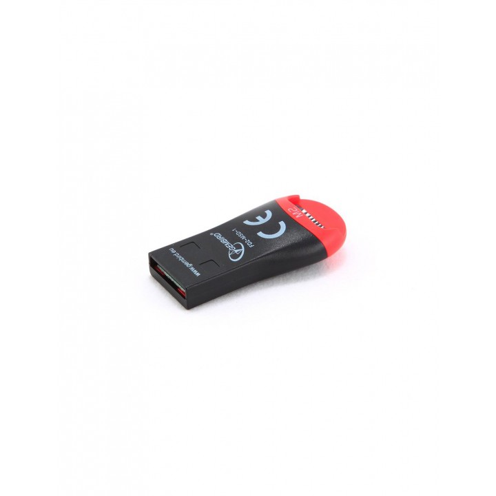 Картридер внешний USB2.0 Gembird, для считывания MicroSD карт, блистер