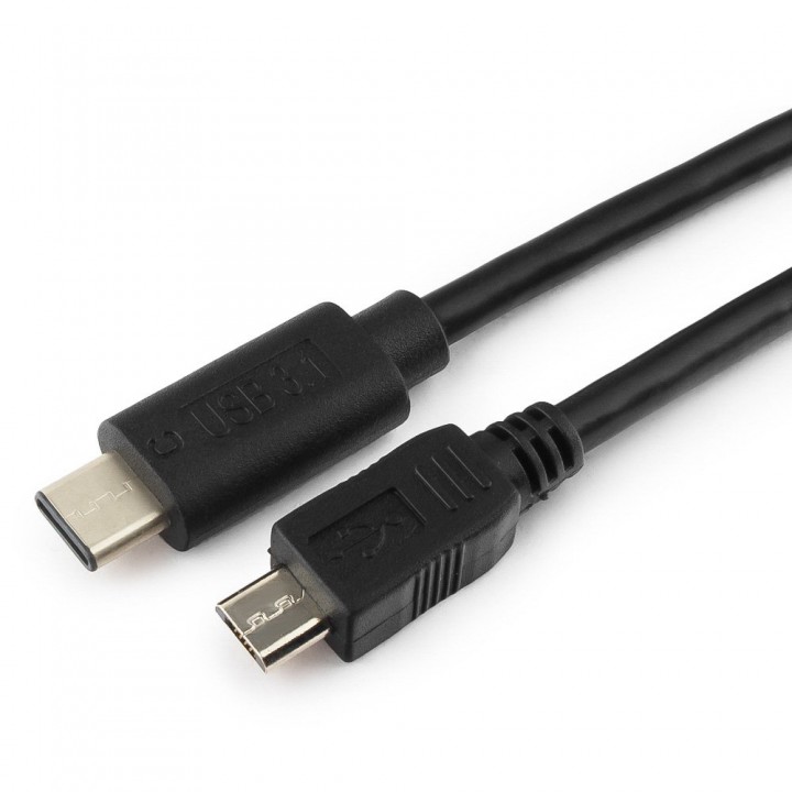 Кабель USB Cablexpert, USB2.0 microBM/USB3.1 Type-C, 1.8м, пакет