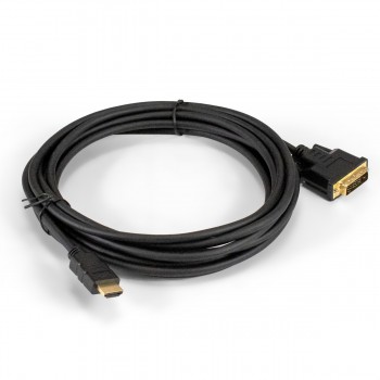 Кабель HDMI-DVI-D ExeGate EX-CC-HDMIM-DVI2M-5.0 (19M/(24+1)M, dual link, 5м, позолоченные контакты)