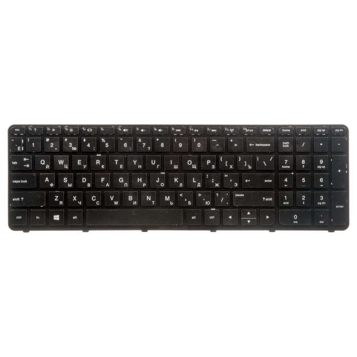 Клавиатура для HP для Pavilion 15, 15-e, 15-n, 250 G3, 255 G3, 256 G3 719853-251 Black, Black frame,