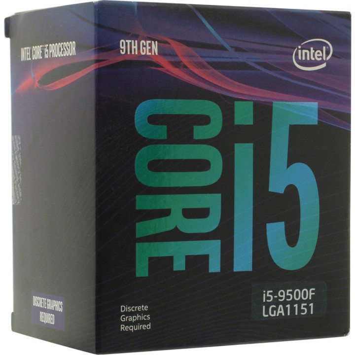 Процессор Intel® Core™ i5-9500F Soc-1151v2 (BX80684I59500F S RF6Q) (3GHz) Box