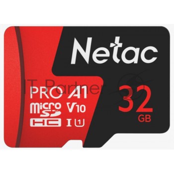 Флеш карта MicroSD card Netac P500 Extreme Pro 32GB, retail version w/o SD adapter