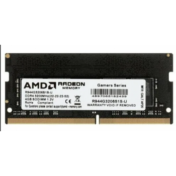 Модуль памяти AMD DDR4 4GB 3200Mhz So-DIMM 1.2V Bulk/Tray R944G3206S1S-UO