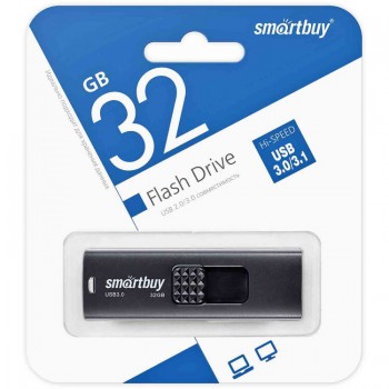 Накопитель USB Drive Smartbuy 32GB Fashion Black 3.0/3.1 (SB032GB3FSK)