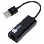 Адаптеры USB Ethernet 5bites Кабель-адаптер 5bites UA2-45-02BK USB2.0 -> RJ45 10/100 Мбит/с, 10см