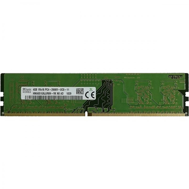 Память DDR4 4Gb 2666MHz Hynix HMA851U6JJR6N-VKN0 OEM PC4-21300 DIMM 288-pin 1.2В single rank