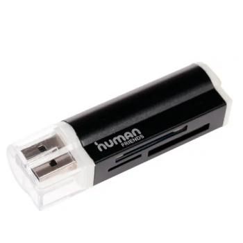 Картридер CBR Human Friends Lighter Black USB 2.0, Multi Card Reader