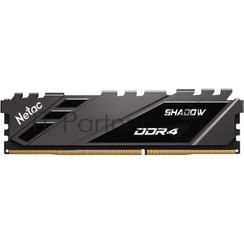 Модуль памяти DDR 4 DIMM 16Gb PC25600, 3200Mhz, Netac Shadow NTSDD4P32SP-16E   C16 Grey, с радиаторо