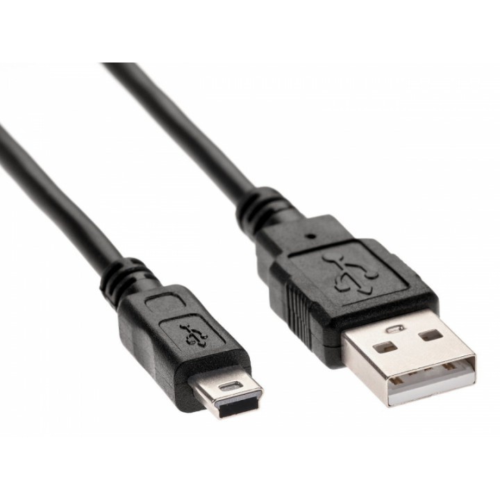 Кабель USB 2.0 A-->mini-B 5P (1м) черный TELECOM <TC6911BK-1.0M>