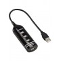 Разветвитель USB 2.0 Hama 00039776 4порт. черный