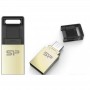 Флеш Диск 32Gb Silicon Power Mobile X10 OTG, USB 2.0/MicroUSB, Золотистый