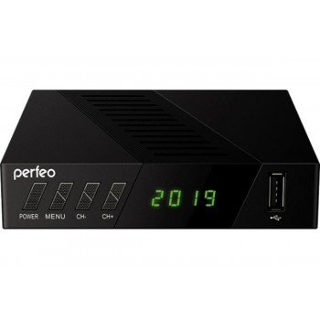 Приставка Perfeo DVB-T2/C приставка "STREAM-2" для  цифр.TV, Wi-Fi, IPTV, HDMI, 2 USB, DolbyDigital,
