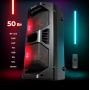 Портативная акустика Defender Rage 50Вт, Light/BT/FM/USB/LED/TWS	
