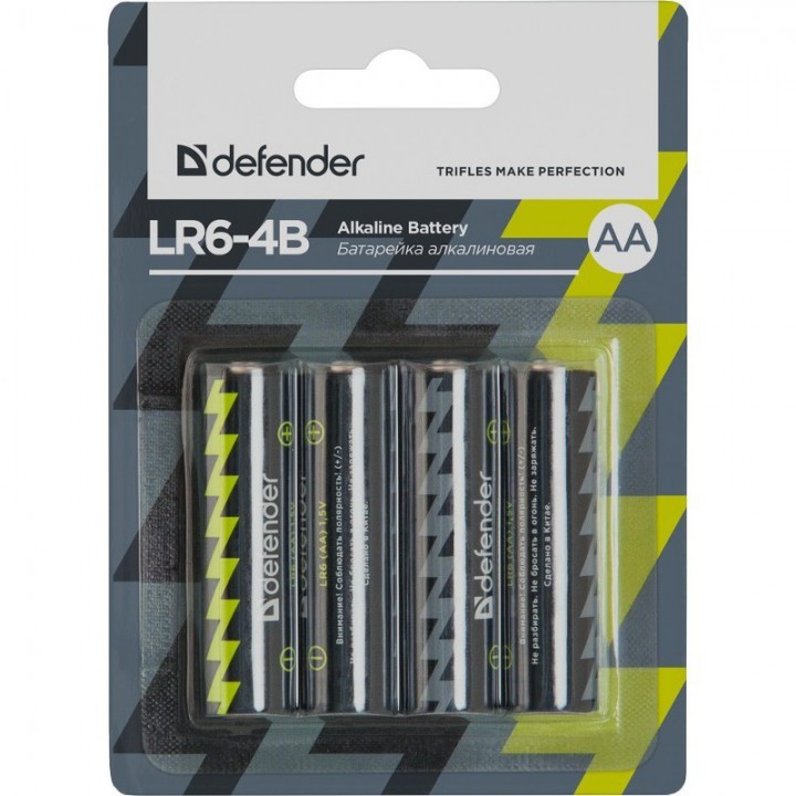 Батарея Defender LR6-4B AA (56012) (4шт)
