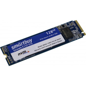 SSD M.2 Smartbuy 128Gb Stream E13T Pro <SBSSD-128GT-PH13P-M2P4> (PCI-E x4, up to 2200/600MBs, NVMe, 