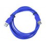 Кабель USB 3.0 Pro Cablexpert, AM/AM, 1.8м, экран, синий, пакет