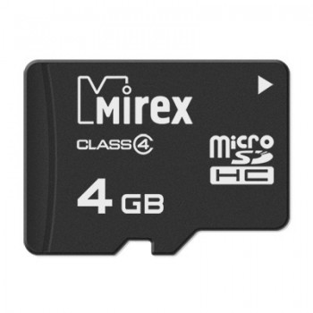 Флеш Карта MicroSD 4GB Mirex MicroSD Class 4
