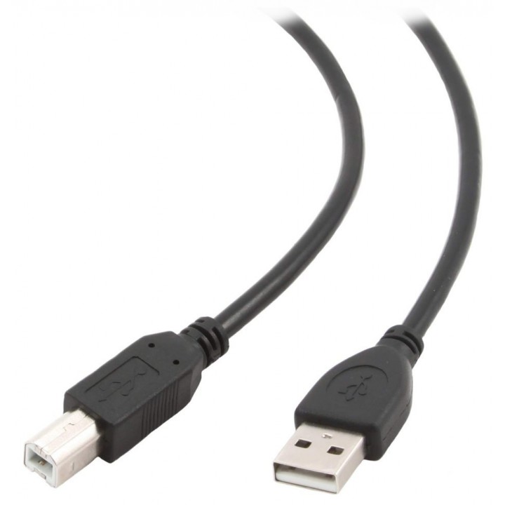 Кабель USB 2.0 Pro Cablexpert AM/BM, 1.8м, экран, черный, пакет