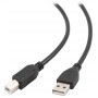 Кабель USB 2.0 Pro Cablexpert AM/BM, 1.8м, экран, черный, пакет