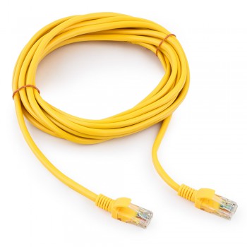 Патч-корд UTP Cablexpert PP12-10M/Y кат.5e, 10м, литой, многожильный (жёлтый)