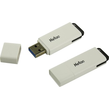 Флеш Диск Netac U185 256Gb <NT03U185N-256G-30WH>, USB3.0, с колпачком, пластиковая белая