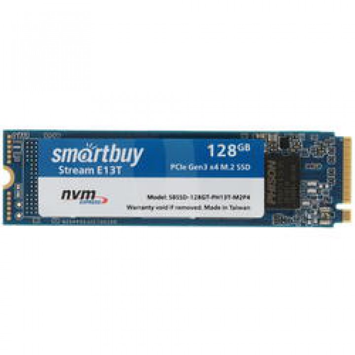SSD M.2 Smartbuy 128Gb Stream E13T <SBSSD-128GT-PH13T-M2P4> (PCI-E x4, up to 1500/500MBs, NVMe, 3D T