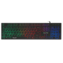 Клавиатура офисная Qumo Signature К69, проводная, 104, низкий ход клавиш, радужная подсветка