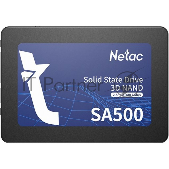 Накопитель SSD Netac 1Tb SA500 Series 2.5" <NT01SA500-1T0-S3X> Retail (SATA3, up to 530/475MBs, 3D N