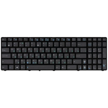 Клавиатура (keyboard) RageX для ноутбука K52 / A52 / B53 с рамкой, черная (NSK-UGC0R)