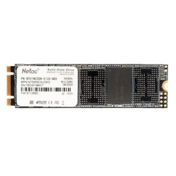 Накопитель SSD M.2 Netac 512Gb N535N Series <NT01N535N-512G-N8X> Retail (SATA3, up to 540/490MBs, 3D