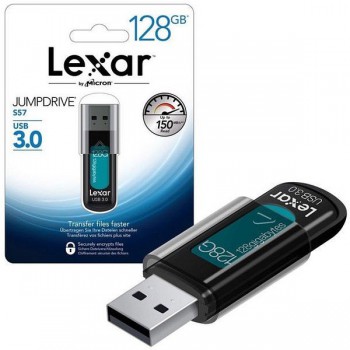 Накопитель LEXAR 128GB JumpDrive S57 USB 3.0 flash drive, up to 150MB/s read and 60MB/s write EAN: 8