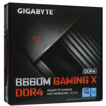 Материнская плата Gigabyte B660M GAMING X DDR4, RTL LGA 1700, Intel B660, 4xDDR4-5333 МГц, 3xPCI-Ex1