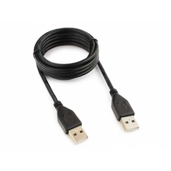 Кабель USB 2.0 Pro Cablexpert CCP-USB2-AMAM-6, AM/AM, 1.8м, экран, черный, пакет