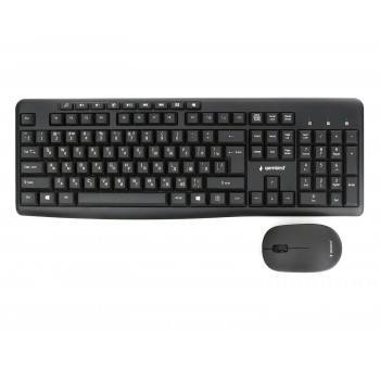 Комплект клавиатура+мышь беспроводные Gembird KBS-9400, 2.4ГГц, 1000 DPI